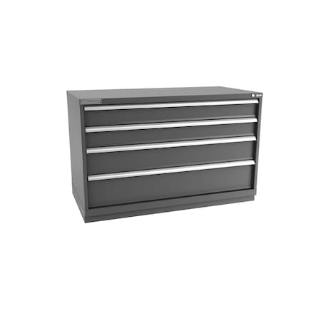 Champion Tool Storage Modular Drawer Cabinet, 4 Drawer, Dark Gray, Steel, 56-1/2 in W x 28-1/2 in D x 36 in H D15000401ILCFTB-DG